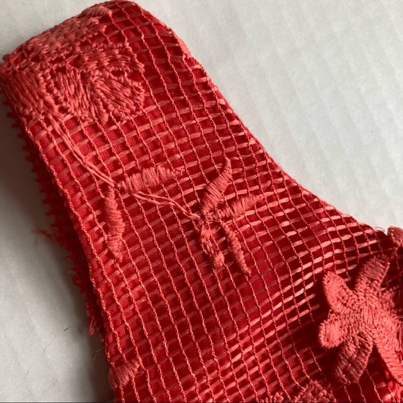 🆕 Romeo + Juliet Couture Coral Lace Dress Size L - Picture 11 of 17